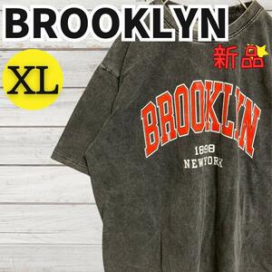 ★新品未使用★オーバーサイズ BROOKLYNプリントTシャツLサイズ2611