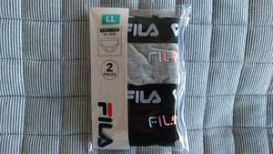 FILA フィラ　レギュラーショーツ　LL　2枚組　グレイ系＆黒系