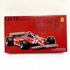 803■1円～ 未組立 フジミ 1/20 GP3 フェラーリ 126CK スペイングランプリ 1981 ☆FUJIMI