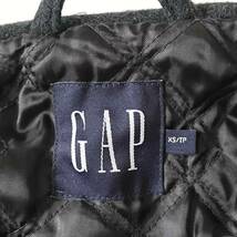 00s OLD GAP ウールスポーツジャケット チャコールグレー XS /ビンテージオールドギャップブルゾン 実寸M程度のデカめ_画像8