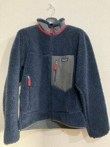 Patagonia CLASSIC RETRO-X パタゴニアクラシック レトロX フリース ジャケット ネイビー/レッド M Classic Retro-X Jacket 