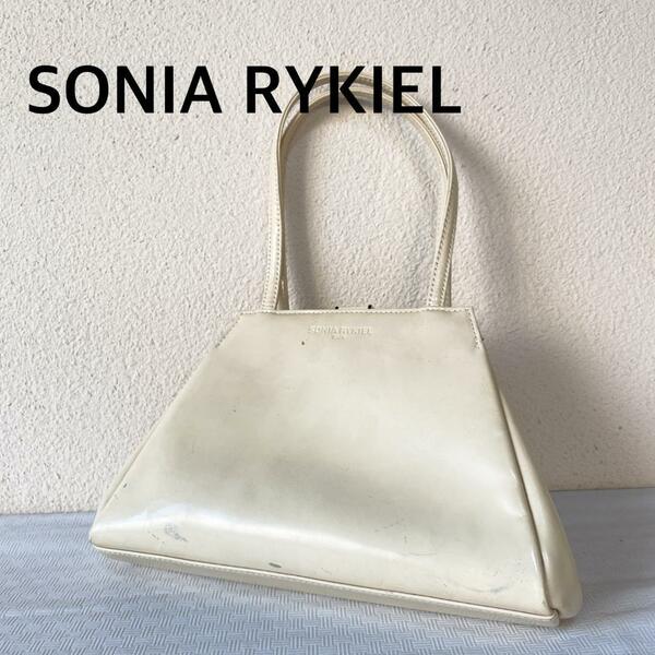 レアSONIA RYKIEL Sacsソニアリキエルハンドバッグトートバッグ白