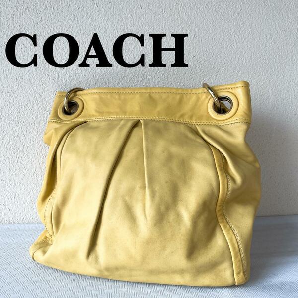 美品COACH コーチセミショルダーバッグトートバッグ