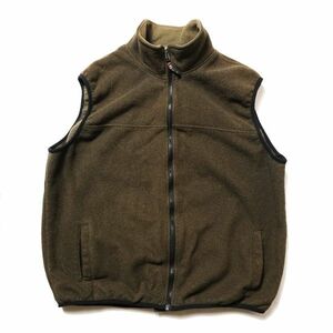 90 -е годы США Новая Англия W Interfleis Fleece Veste (XL) Olive x Black 90 -х годов старый тег старый тег Old Outdoor