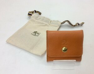 【1円～/未使用品】IL BISONTE イルビゾンテ コインケース 小銭入れ レザー ブラウン 保存袋付き K0128