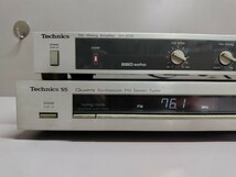 K:Technics テクニクス ST-S55 ステレオチューナー / SH-3026 マイクミキシングアンプ 音響機器 松下電器 通電確認のみ_画像2