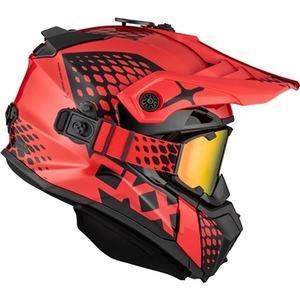 【日本未入荷】CKX スノーモービル ゴーグル付き タイタン ヘルメット TITAN ORIGINAL HELMET VIPER 210゜3XLサイズ レッド 新品未使用