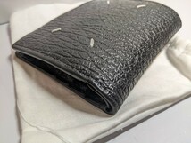 極美品 Maison Margiela メゾンマルジェラ 二つ折り財布ブラック 財布_画像3