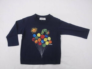 新品　110　はらぺこあおむし　風船　長袖Tシャツ　パープル　レターパック発送（代引き不可）PH9118