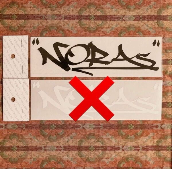 【正規品】★NORAs ノラズ レモンロゴ カッティングステッカー ブラック 1枚