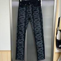 HYSTERIC GLAMOUR ヒステリックグラマー SNAKE LOOP SKINNY DENIM PANTS size 25_画像2