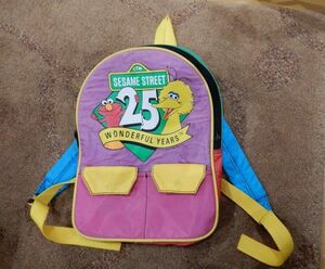 ** with translation!SESAMI STREET( Sesame Street )25 anniversary commemoration rucksack?/ for children / extra attaching!/ including in a package possibility / postage 510 jpy ( the lowest price )