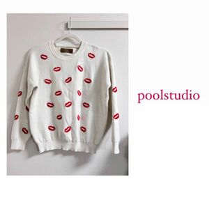 poolstudio 唇ニットトップス セーター