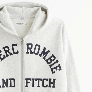 新品Abercrombie＆Fitchアバクロンビー&フィッチ メンズ LOGOジップアップ パーカー Ｌサイズ