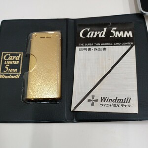 ライター　 Card LIGTHER 5mm カードライター ビンテージ ゴールド