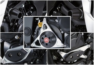 GSX-S750 ABS　レーシングスライダー　5点セット！ スタータータイプ+ジェネレーターAタイプ＋クラッチタイプ+フレーム60　アグラス(AGRAS)