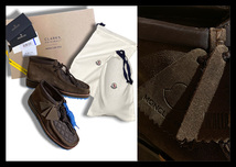 定価6万 MONCLER GENIUS×CLARKS モンクレール×クラークス レザー×キルティングワラビーシューズ モカシンシューズ 靴 国内正規_画像1