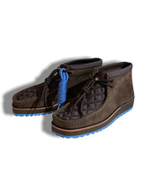 定価6万 MONCLER GENIUS×CLARKS モンクレール×クラークス レザー×キルティングワラビーシューズ モカシンシューズ 靴 国内正規_画像4