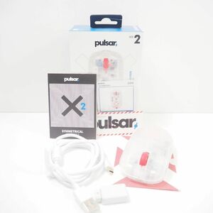 美品 Pulsar Gaming Gears パルサー X2 SUPER CLEAR EDITION ワイヤレス ゲーミングマウス MEDIUM SIZE 2 FPS eスポーツ HY765