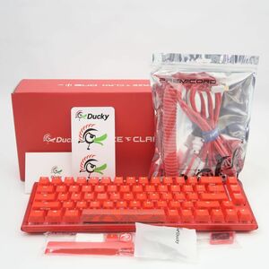 美品 Ducky ダッキー FaZe Clan x Ducky one 3 SF メカニカルゲーミングキーボード 有線 赤軸 コラボ ゲーム PC周辺機器 HU810