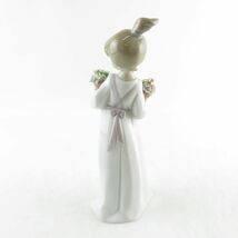 LLADRO リヤドロ 8186 植木鉢を持つ少女 フィギュリン 置物 ガーデニング 陶器人形 SU5097V_画像2