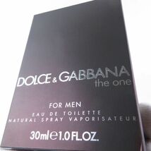 1円 美品 DOLCE&GABBANA ドルチェ＆ガッバーナ ザ ワン フォーメン オードトワレ 30ml EDT 残量多 ドルガバ BU3731AG_画像3