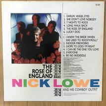 【名盤】LP レコード NICK LOWE／THE ROSE OFENGLAND 国内盤 ニックロウ ヒューイルイス パブロック_画像2