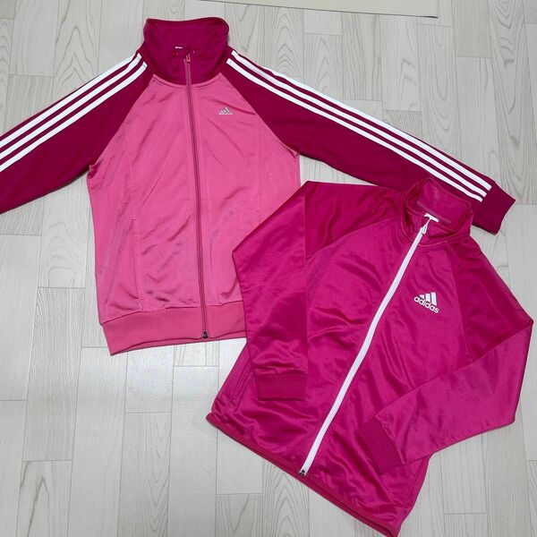 ★adidas★ピンクジャージ160cm☆2点SET