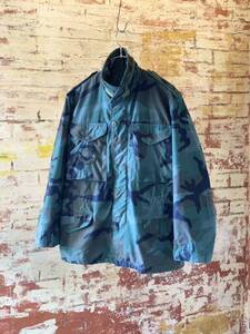 80s USAF M-65 CAMOUFLAGE FIELD JACKET AGGRESSOR エアフォース M65 カモフラージュ フィールドジャケット アグレッサー 70s 送料無料