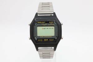  неделя конец распродажа *SEIKO ALBA часы Seiko Alba наручные часы Y735-4A50 черный мужской retro текущее состояние товар 