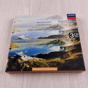 1MC8 CD クリストフ・フォン・ドホナーニ ウィーン・フィルハーモニー管弦楽団 メンデルスゾーン 交響曲全集