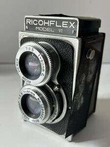 Sj106◆RICOH リコー◆二眼レフカメラ RICOHFLEX MODEL Ⅵ 6 レンズ 1:3.5 f=80mm フィルムカメラ