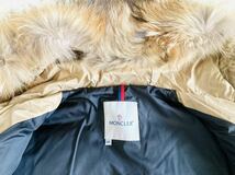 ★美品★MONCLER モンクレール　MESSINA メッシーナ　ダウンコート　ベージュ リアルファー_画像9