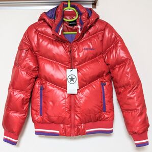 CONVERSE コンバース ダウンジャケット ダウンコート コート アウター RD レッド 85cm 未使用タグ付き