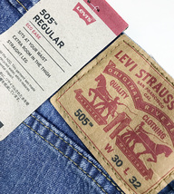 新品タグ付■Levi'sリーバイス/505 レギュラーREGULARストレッチライトユーズドデニム/005052378/30■在庫限り■_画像6