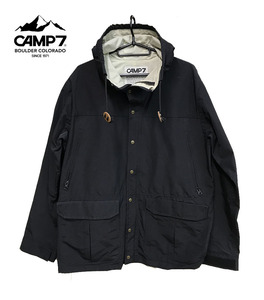 新品訳あり15290円を■CAMP7キャンプセブン/マウンテンパーカーmountain parka撥水ブラック/65/35/M■在庫限り■