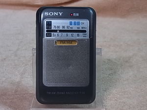 ☆ SONY 【ICF-T30】 ラジオの選局、ボリュームが良好です、クリーニング済み品 管理22060513