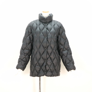 1円 HR1616 MONCLER モンクレール キルティング ダウンジャケット コート ブラック 黒 レディース 1 アウター