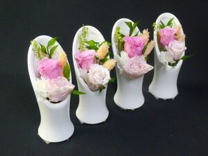 a194. flower . flower family Buddhist altar flower ... flower ... preserved flower small 4 piece pink interior also /60