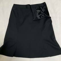 【極美品】LES MUES スカートスーツ M 黒 オフィス 春夏秋　セットアップ ブラック ビジネス　OL_画像9