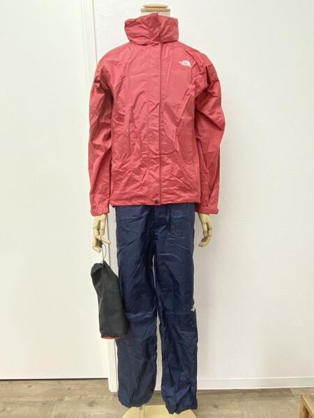 ☆希少美品☆ 送料無料 L THENORTHFACE HYVENT ノースフェイス レインテックス セットアップ ジャケット パンツ NPW11512 レディース