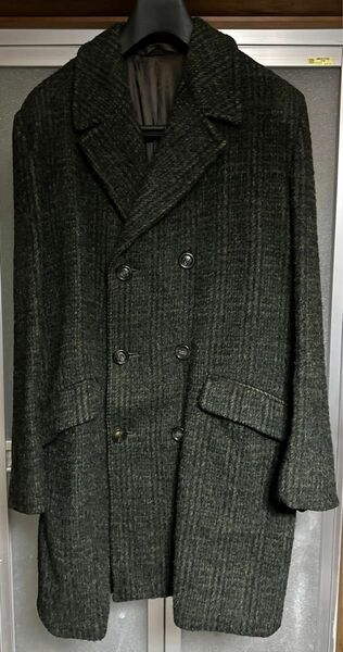 50〜60's BURTON Bespoke Half Coat Pコート オリーブ ダブルブレスト ビスポーク オーダーメイド