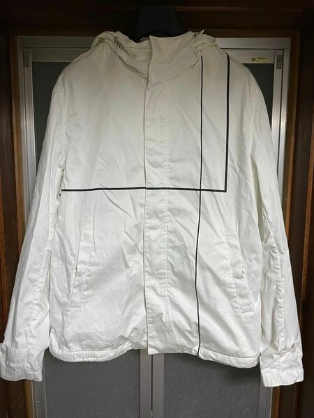 90's EMPORIO ARMANI ナイロンパーカー White ホワイト ジャケット アウター テック モード メンズ