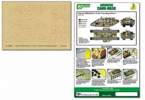 J's Work PPA5206 エアブラシ用迷彩マスキング 1/72 Mk. I カモフラージュスキーム 1