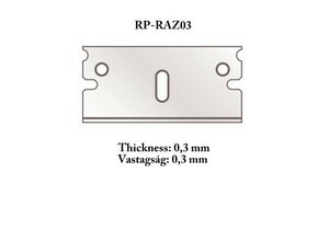 RPツールズ RP-RAZ03 角度切りカッター用替刃 0.3mm 5枚入り