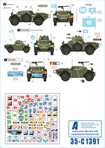 スターデカール 35-C1391 1/35 キプロス紛争のフェレット偵察車＃2 UNFICYPのカナダ軍フェレットMk.1・Mk.2_画像3