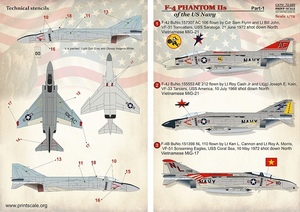 プリントスケール 72-265 1/72 アメリカ海軍 F-4 ファントム Part 1