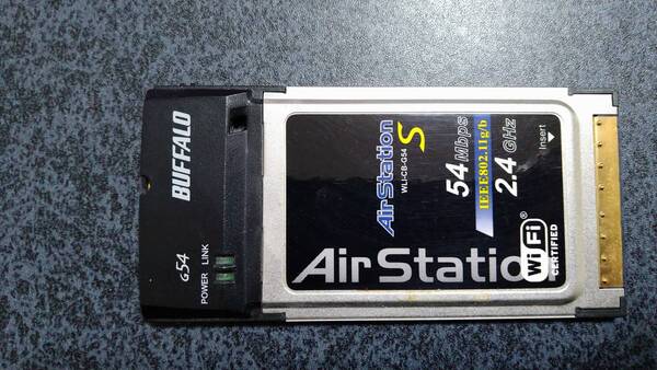 Buffalo★無線LANカード【WLI-CB-G54S】Air Staition/送料込/中古