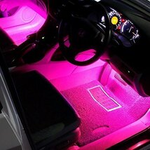 ledテープライト USB フットライト フットランプ イルミネーション 車内 装飾 照明 車内アクセサリー ムードランプ フルカラー 間接照明 車_画像6