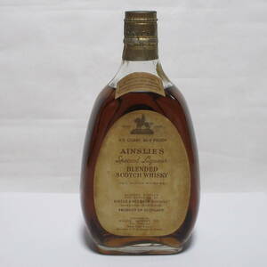 未開栓 古酒 AINSLIE'S BLENDED SCOTCH WHISKY エインズリー スコッチウイスキー AINSLIE&HEILBRON 86.8Proof 43.4度 4/5Quart 760ml